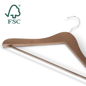 Bentley Edward Suit Hangers, Walnut (Case of 24)