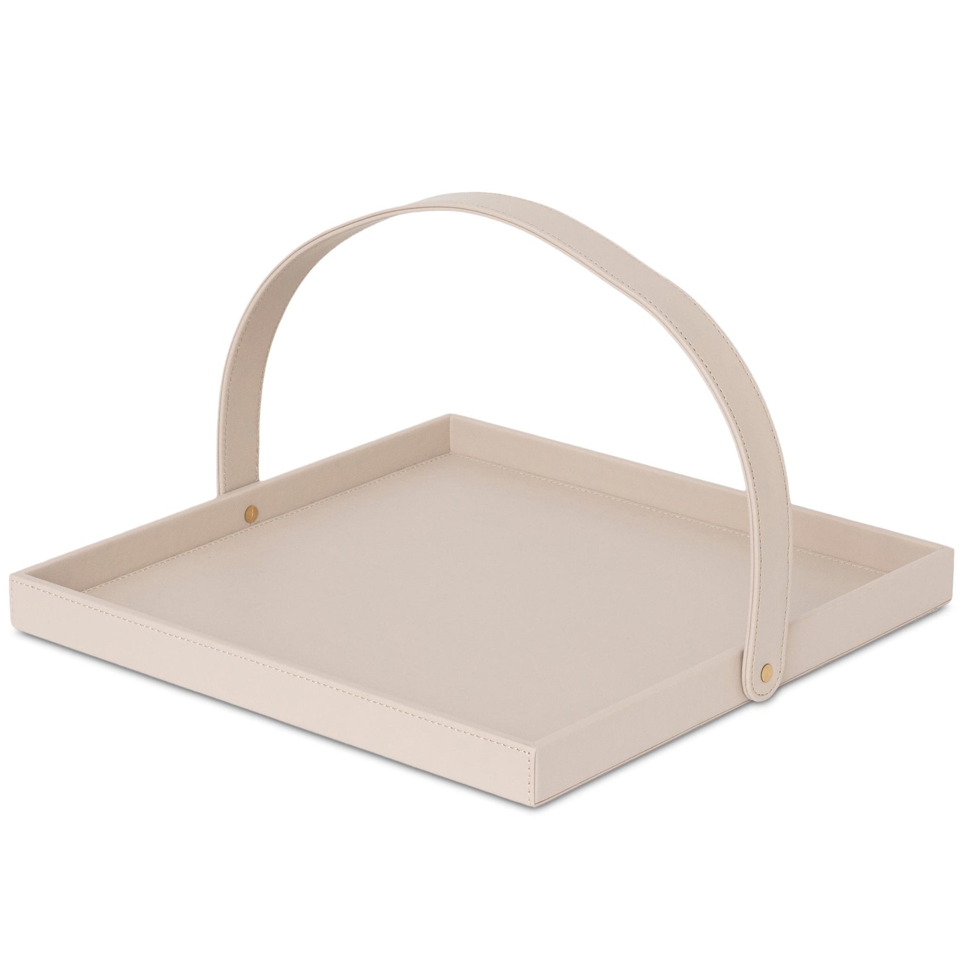 Bentley Flores turndown tray natural leather angled