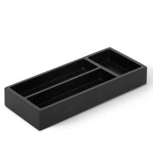 Bentley Europe Ipala rectangular hotel bedroom amenity tray black