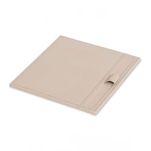 Bentley Augustine leather notepad holder in natural finish