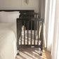 Bentley Limea Foldable Wooden Baby Cot - Black Hardwood