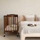 Bentley Limea Foldable Wooden Baby Cot - Mahogany Hardwood