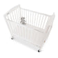 Bentley Limea Foldable Wooden Baby Cot - White Hardwood