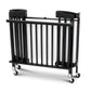 Bentley Limea foldable wooden cot in black folded