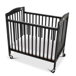 Bentley Limea foldable wooden cot in black