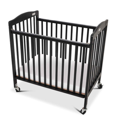 Bentley Limea foldable wooden cot in black
