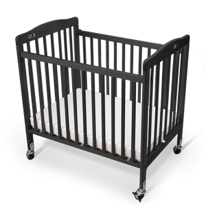 Bentley Limea foldable wooden cot in black