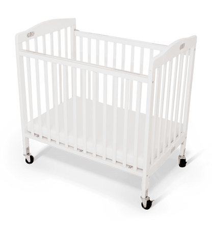 Bentley Limea foldable wooden cot in white