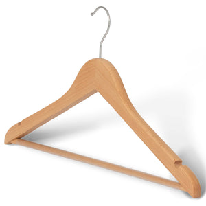 Bentley Melville Coat Hangers, Natural Wood (Case of 50)