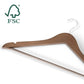 Bentley Melville Coat Hangers, Walnut (Case of 50)