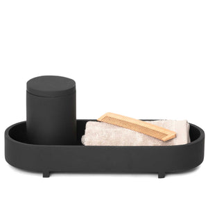 Bentley Monti black amenity tray with comb