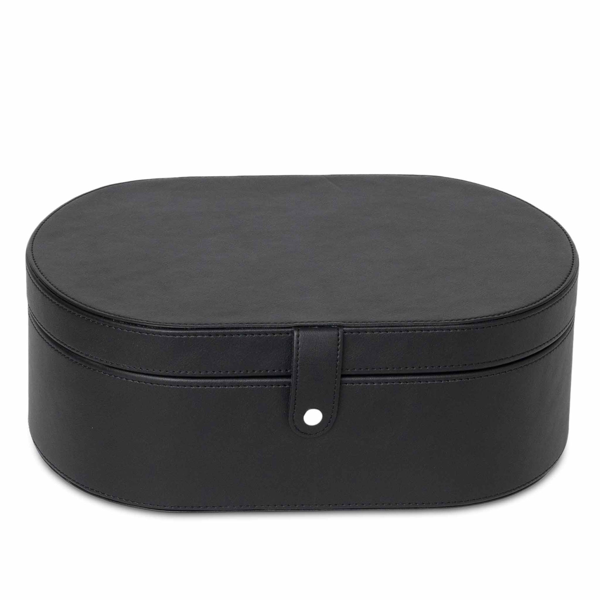 Black leatherette Nevis hairdryer storage box