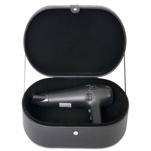 Bentley Nevis PU Leather Hairdryer Storage Box, Black (Case of 8)