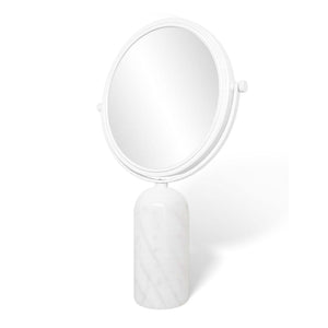 Bentley Parker 1-3x Freestanding Mirror - White Marble