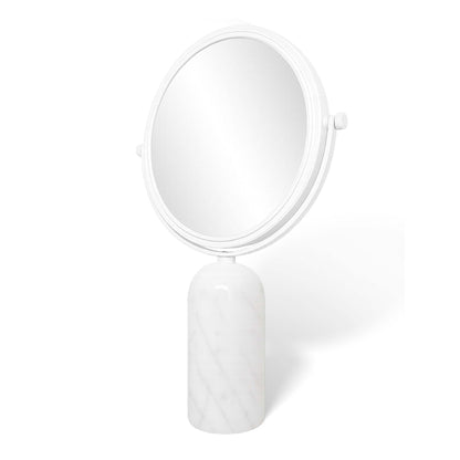 Bentley Parker 1-3x Freestanding Mirror - White Marble