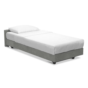 Bentley Mauro Upright Boxspring Hotel Bed - Single Grey