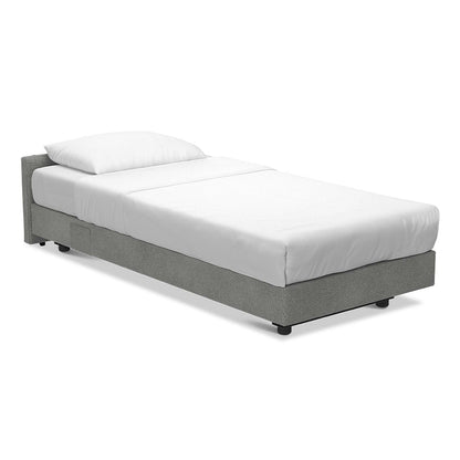 Bentley Mauro Upright Boxspring Hotel Bed - Single Grey