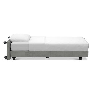 Bentley Mauro Upright Boxspring Hotel Bed - Single Grey