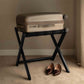 Bentley Sienna Wooden Luggage Rack - Black