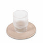Bentley Utila coaster in natural with glass