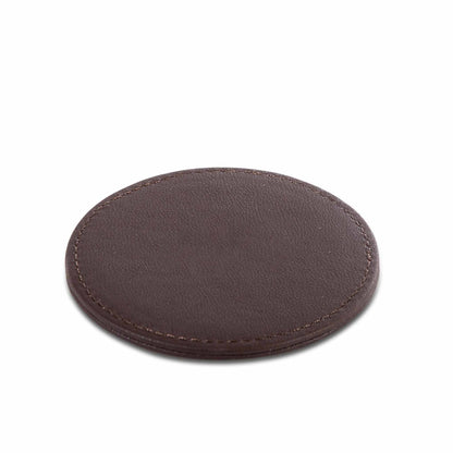 Bentley Utila brown leatherette coaster