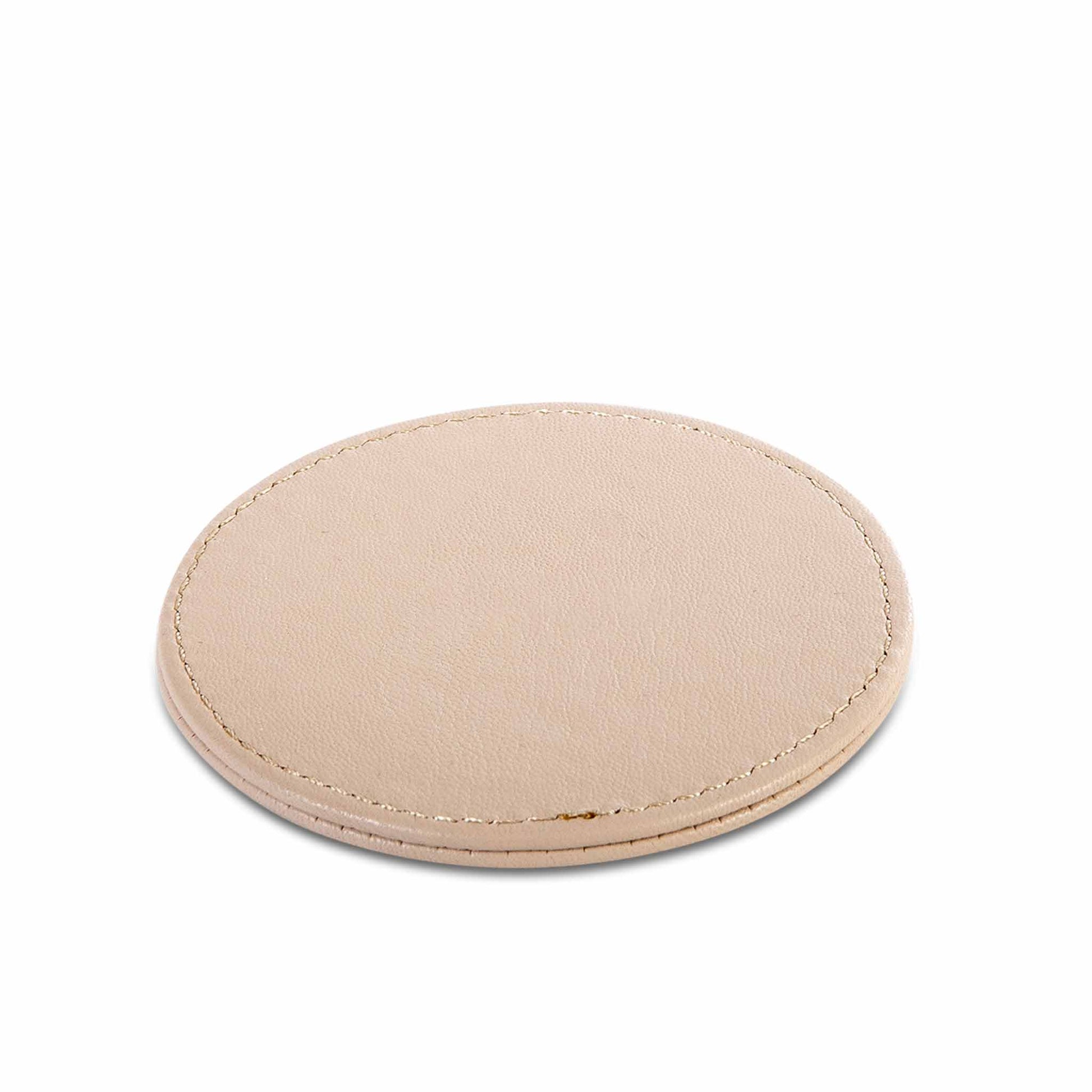 Bentley Utila natural leatherette coaster