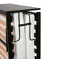 Bentley Verdi folding hotel single bed with black headboard - close-up