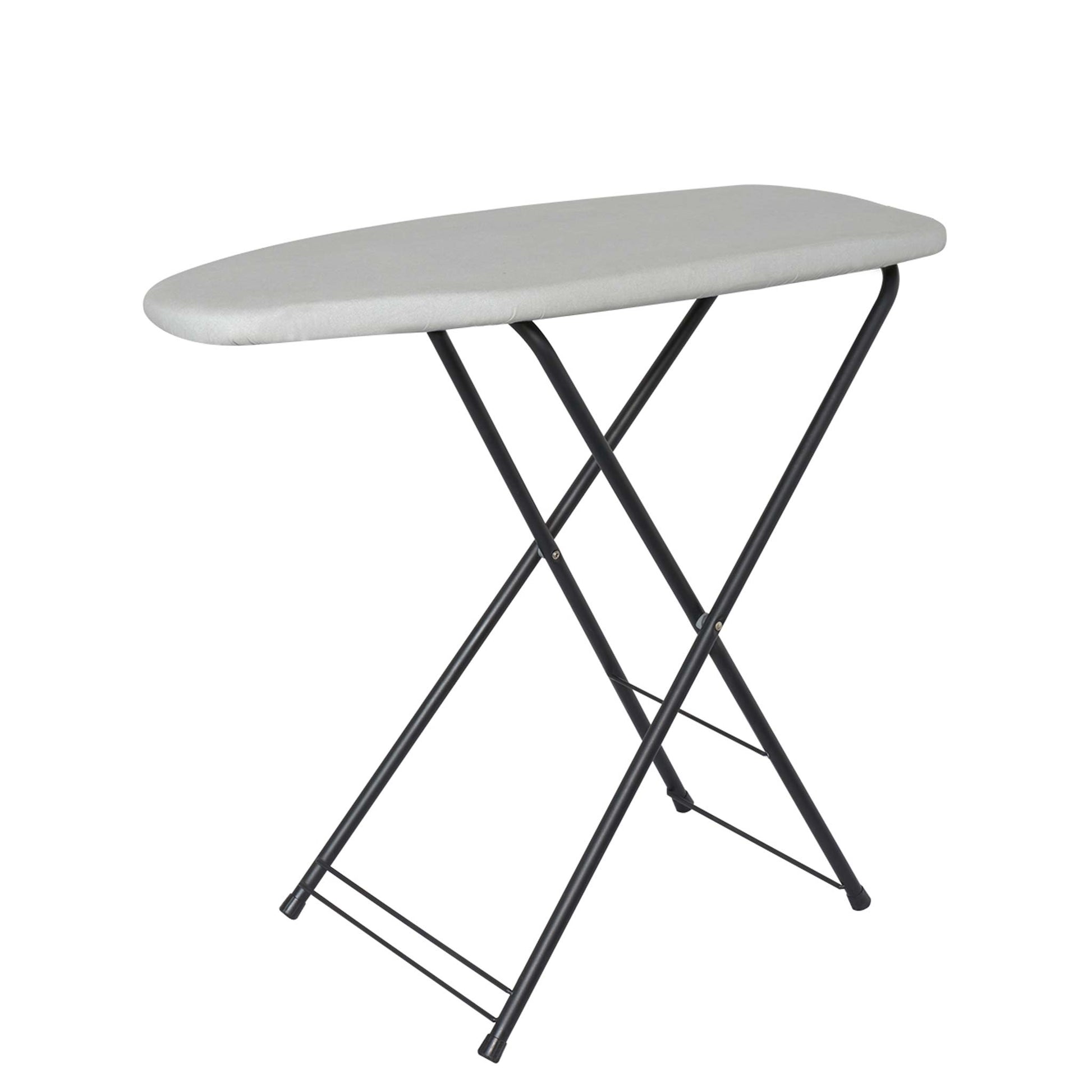Corby Berkshire compact ironing board in light grey standing