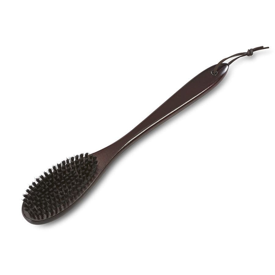 Mahogany long handle clothes brush