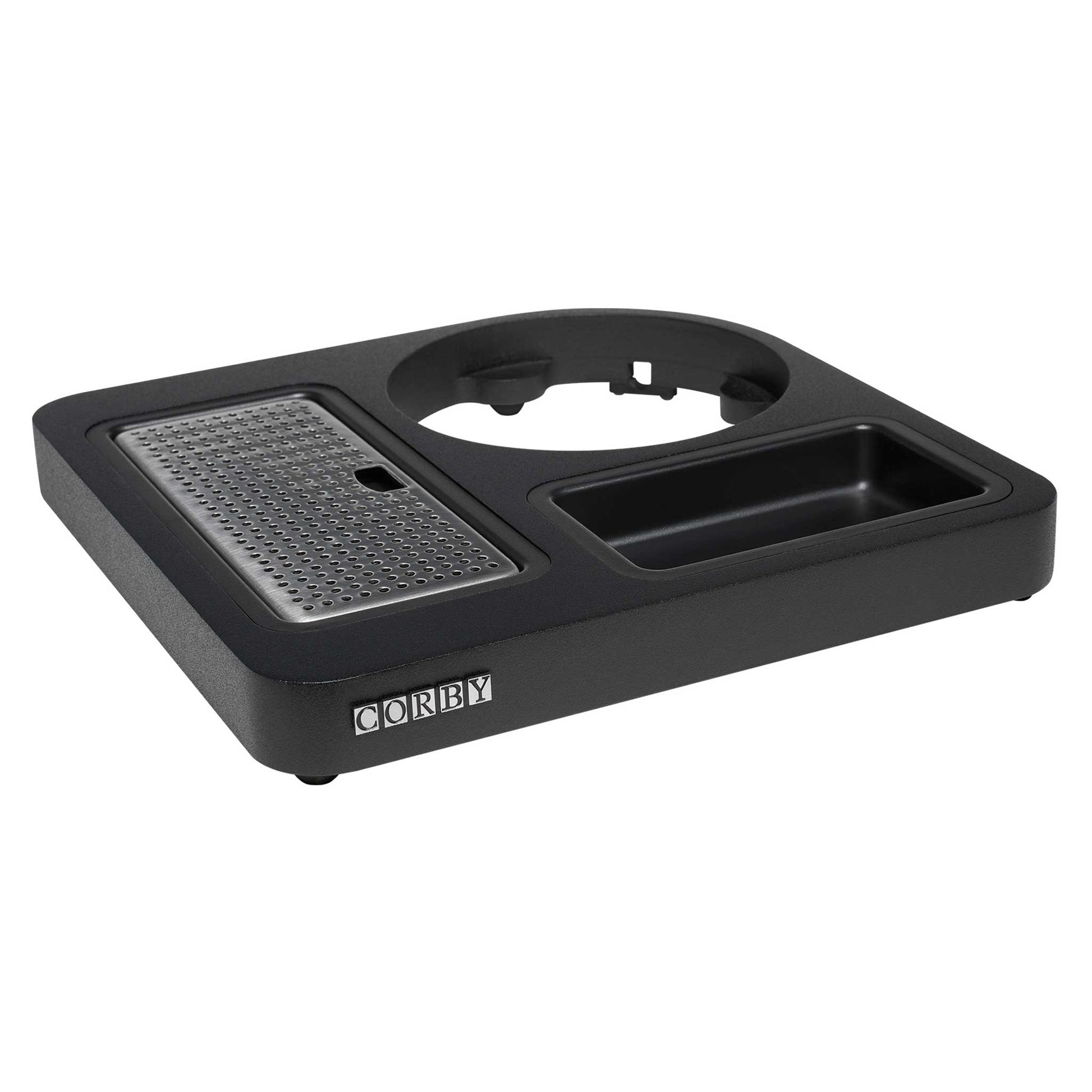 Corby Aintree compact welcome tray in black