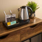 Corby Buckingham Compact Welcome Tray with Kettle, Black