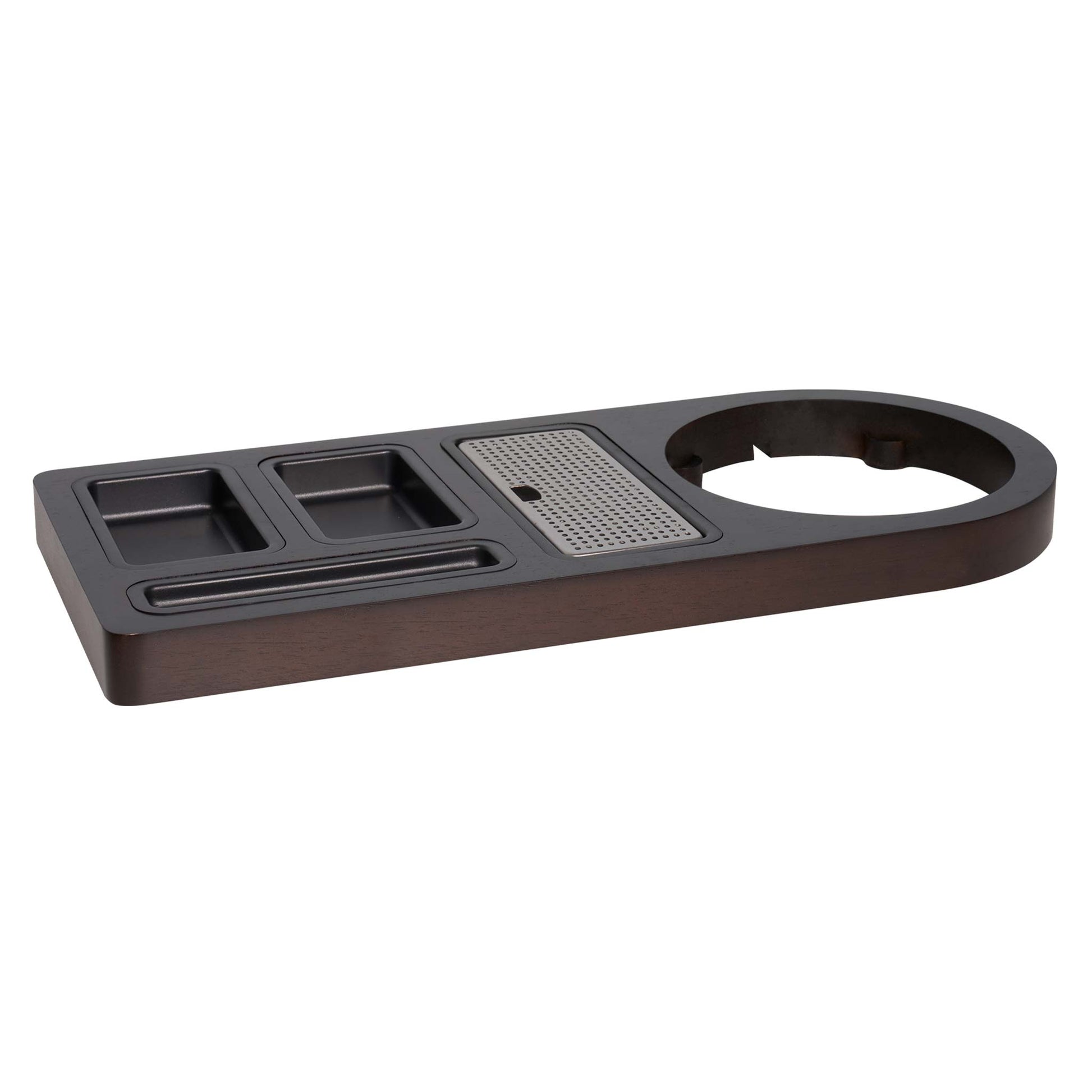 Corby Buckingham standard welcome tray in dark wood