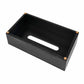 Corby Buxton Rectangular Tissue Box Holder – Black Bamboo