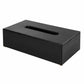 Corby Buxton Rectangular Tissue Box Holder – Black Bamboo