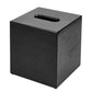 Corby Buxton Cube Tissue Box Holder – Black Bamboo