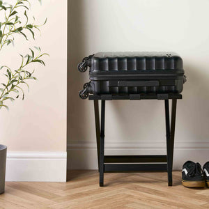 Corby Buxton Bamboo Luggage Rack – Black