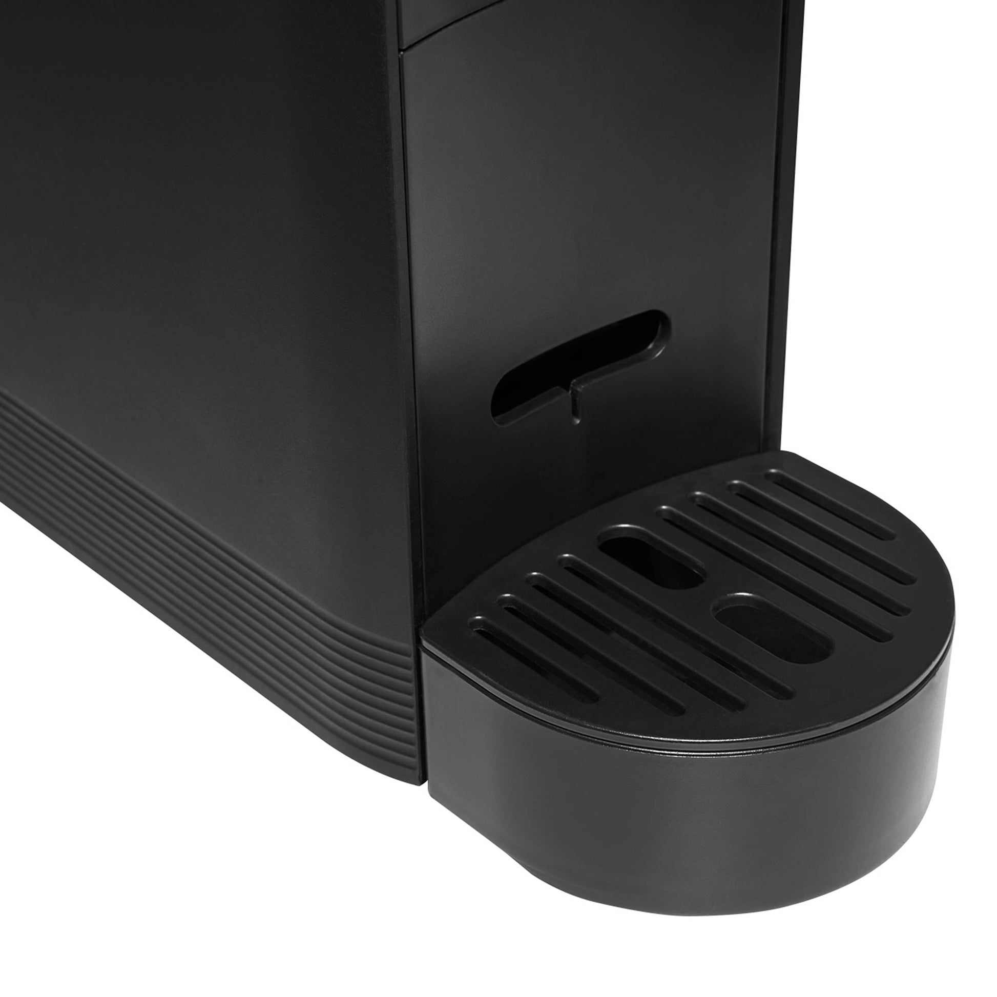 Integrated drip tray of Camden espresso machine
