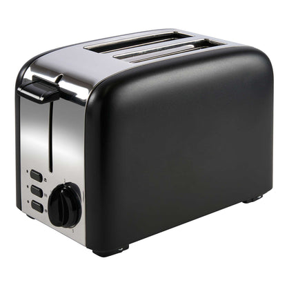 Corby Chelmsford 2 Slice Toaster - Black and Polished Steel