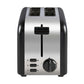 Corby Chelmsford 2 Slice Toaster - Black and Polished Steel