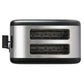 Corby Chelmsford 2 Slice Toaster - Black and Polished Steel