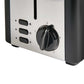 Corby Chelmsford 2 Slice Toaster - Black and Polished Steel