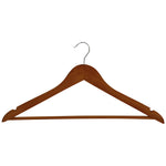 Corby Chelsea guest hanger in dark wood with chrome hook and trouser bar