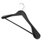 Corby Clifford black wooden hotel suit hanger with chrome hook and integrated trouser bar
