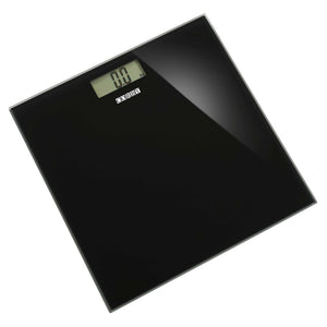 Corby Helmsley black digital bathroom scales with LCD display for hotel guest bathrooms
