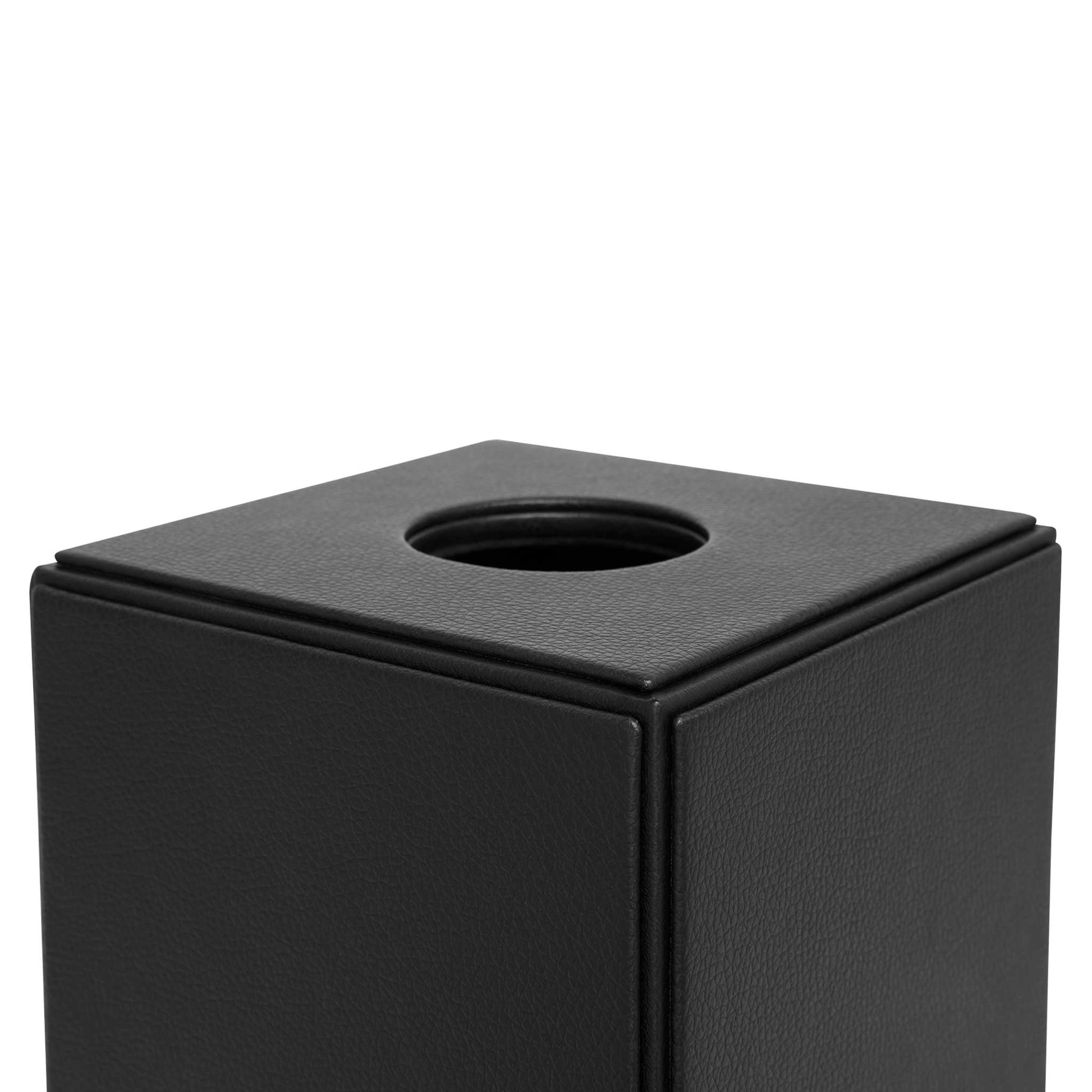 Top opening of the cube hotel leatherette tissue box cover