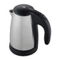 Corby Kensington 0.6L stainless steel hotel kettle with black handle and on/off switch, designed for hospitality use