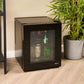 Corby Eton Glass Door Minibar 20L - Black Interior