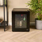 Corby Eton Glass Door Minibar 20L - Black Interior
