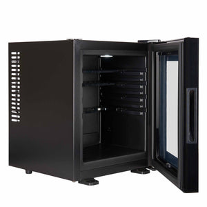 Corby Eton Glass Door Minibar 20L - Black Interior