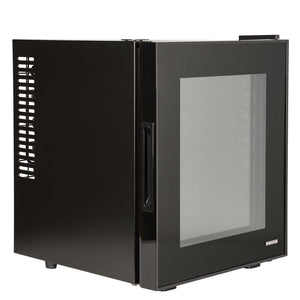 Corby Eton Glass Door Minibar 20L - Black Interior